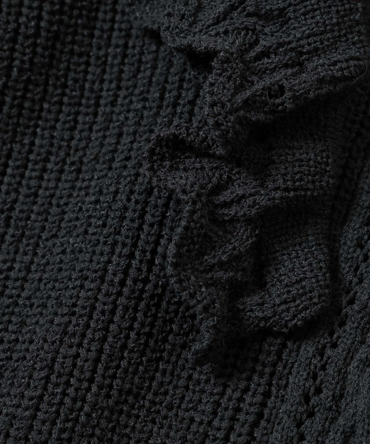 フリルケーブルニットプルオーバー 6695222324