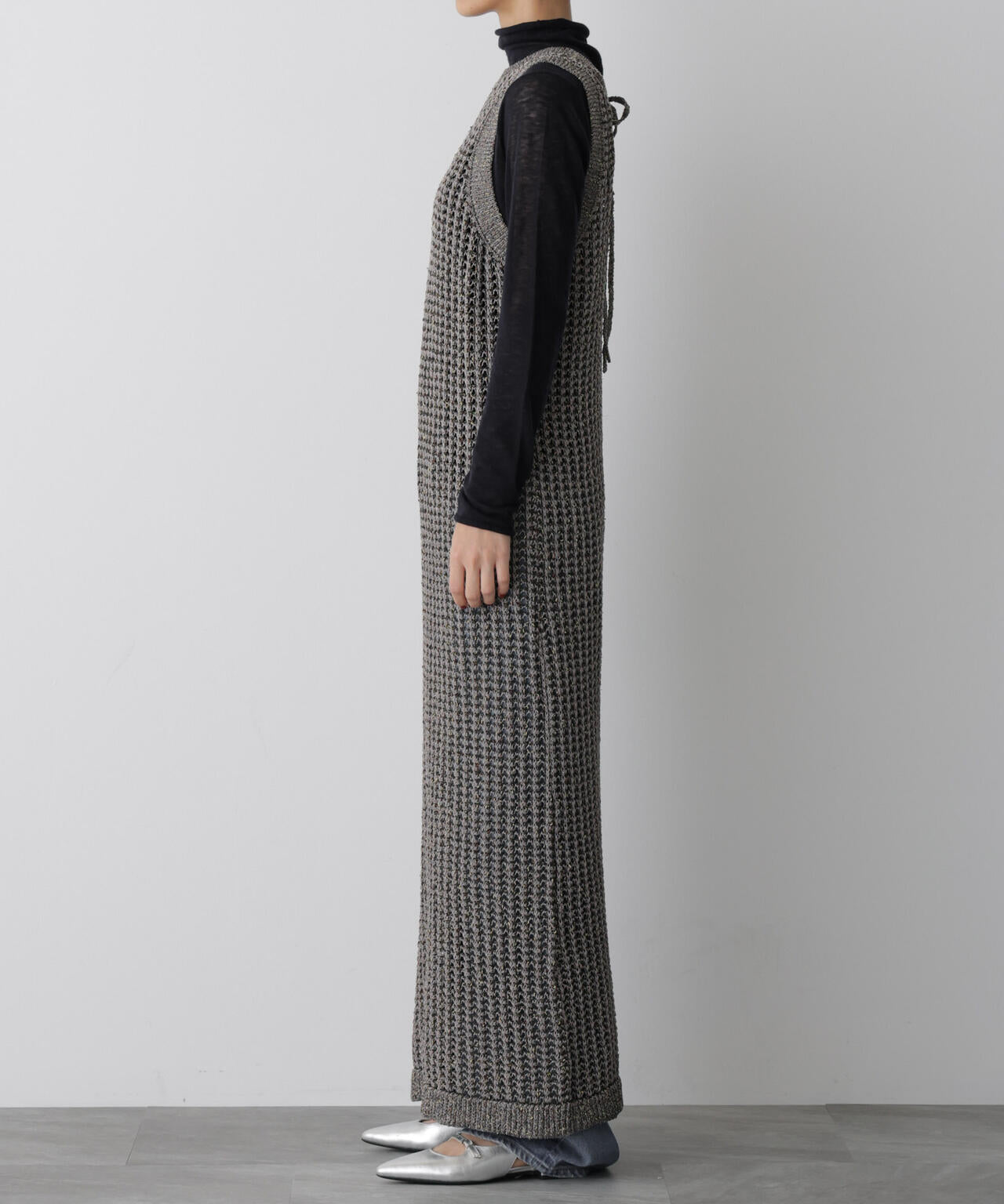 「STEVELOUR」シャイニーレースニットワンピース 6695222328