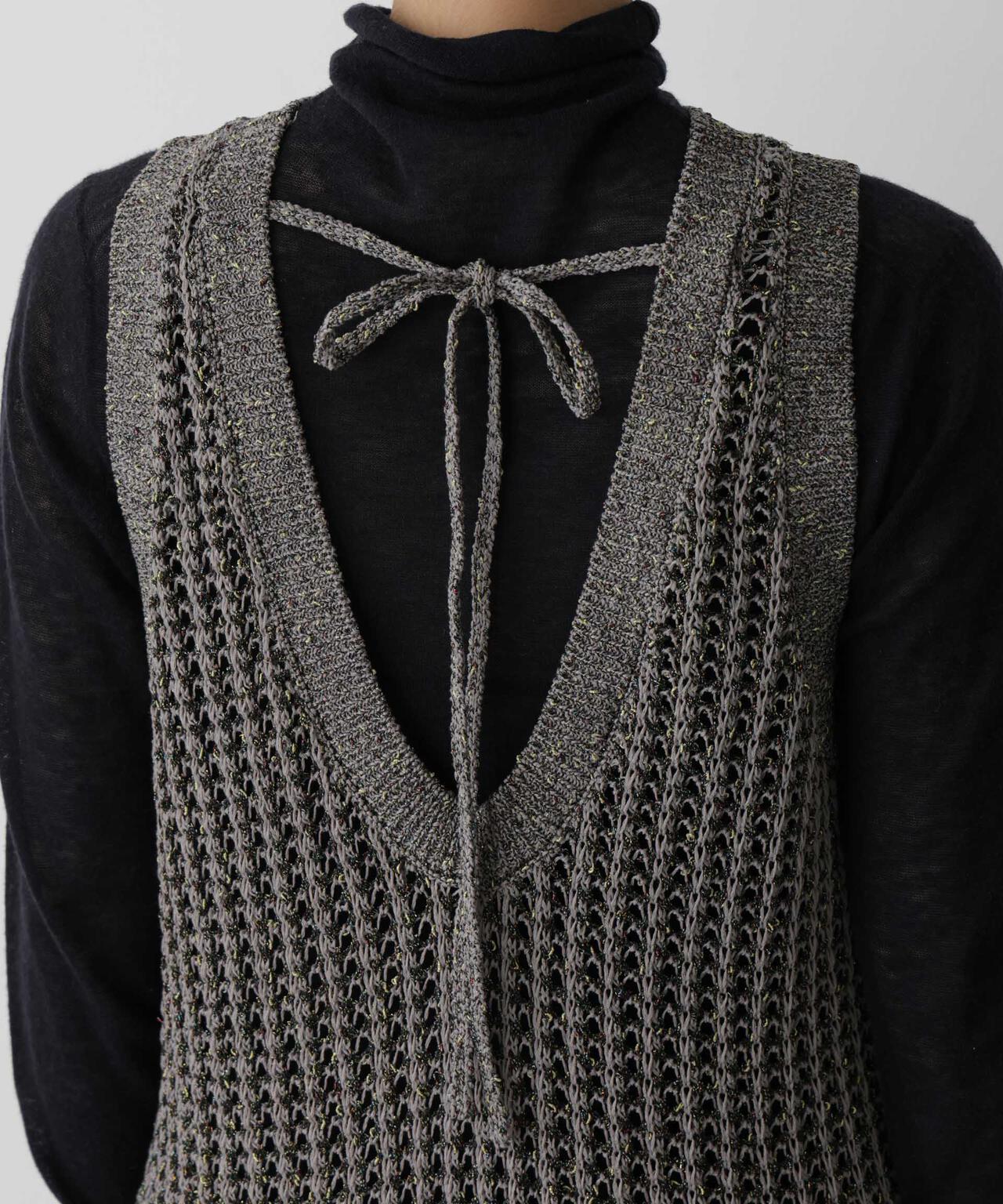 「STEVELOUR」シャイニーレースニットワンピース 6695222328