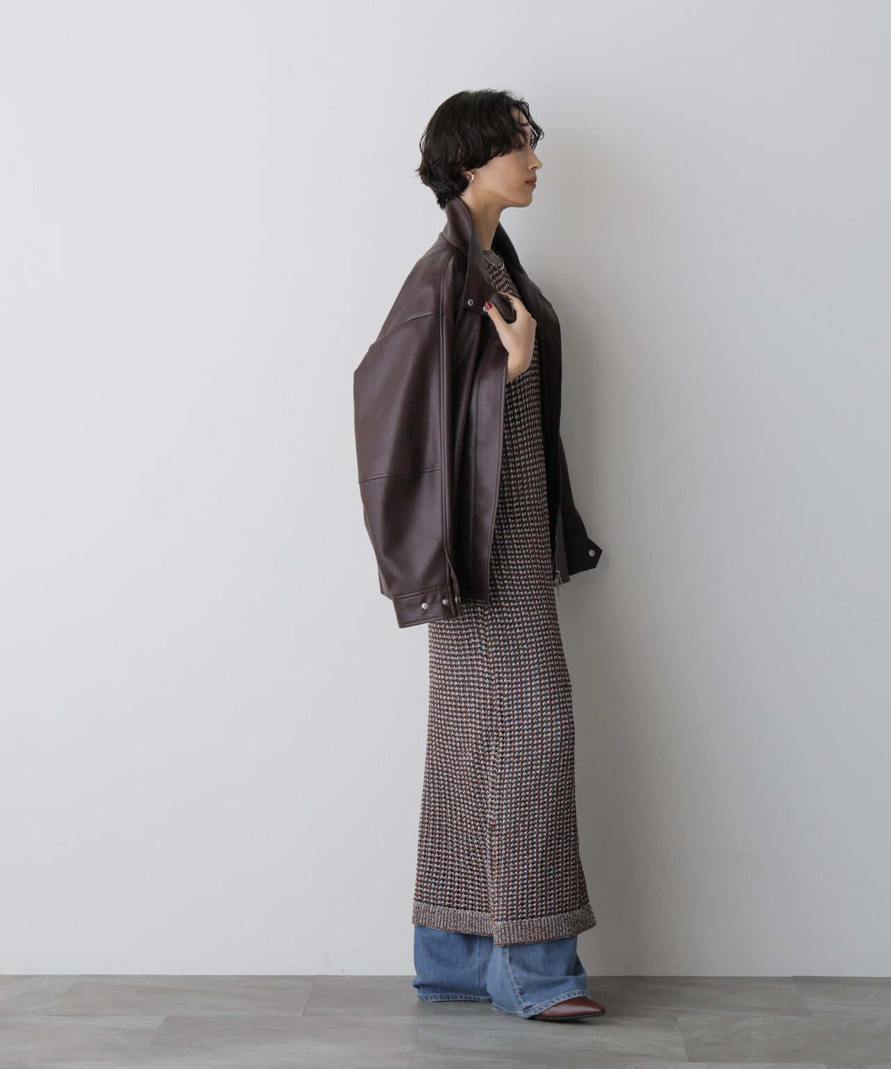 「STEVELOUR」シャイニーレースニットワンピース 6695222328