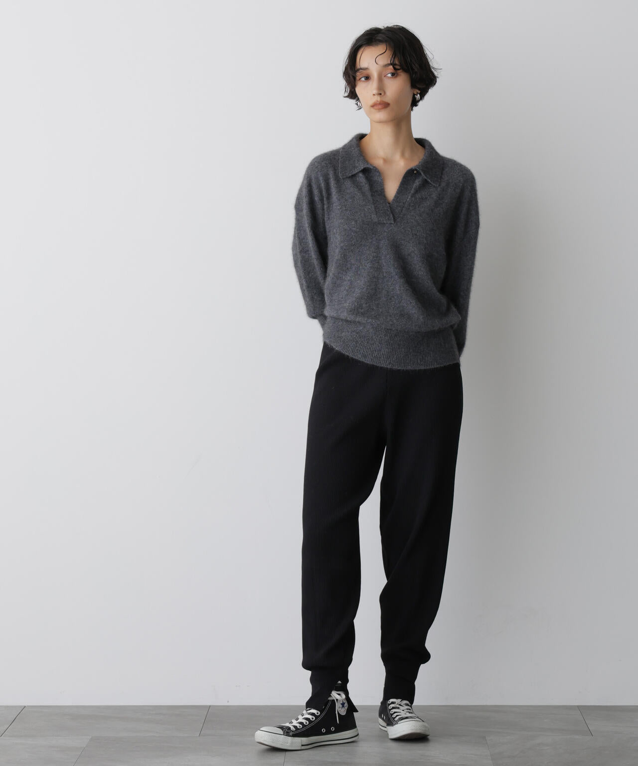 「STEVELOUR」裾リブニットパンツ 6695222332