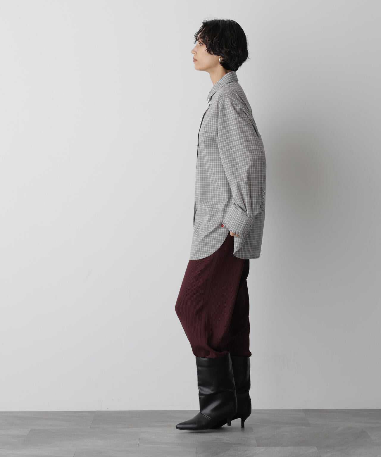 「STEVELOUR」裾リブニットパンツ 6695222332