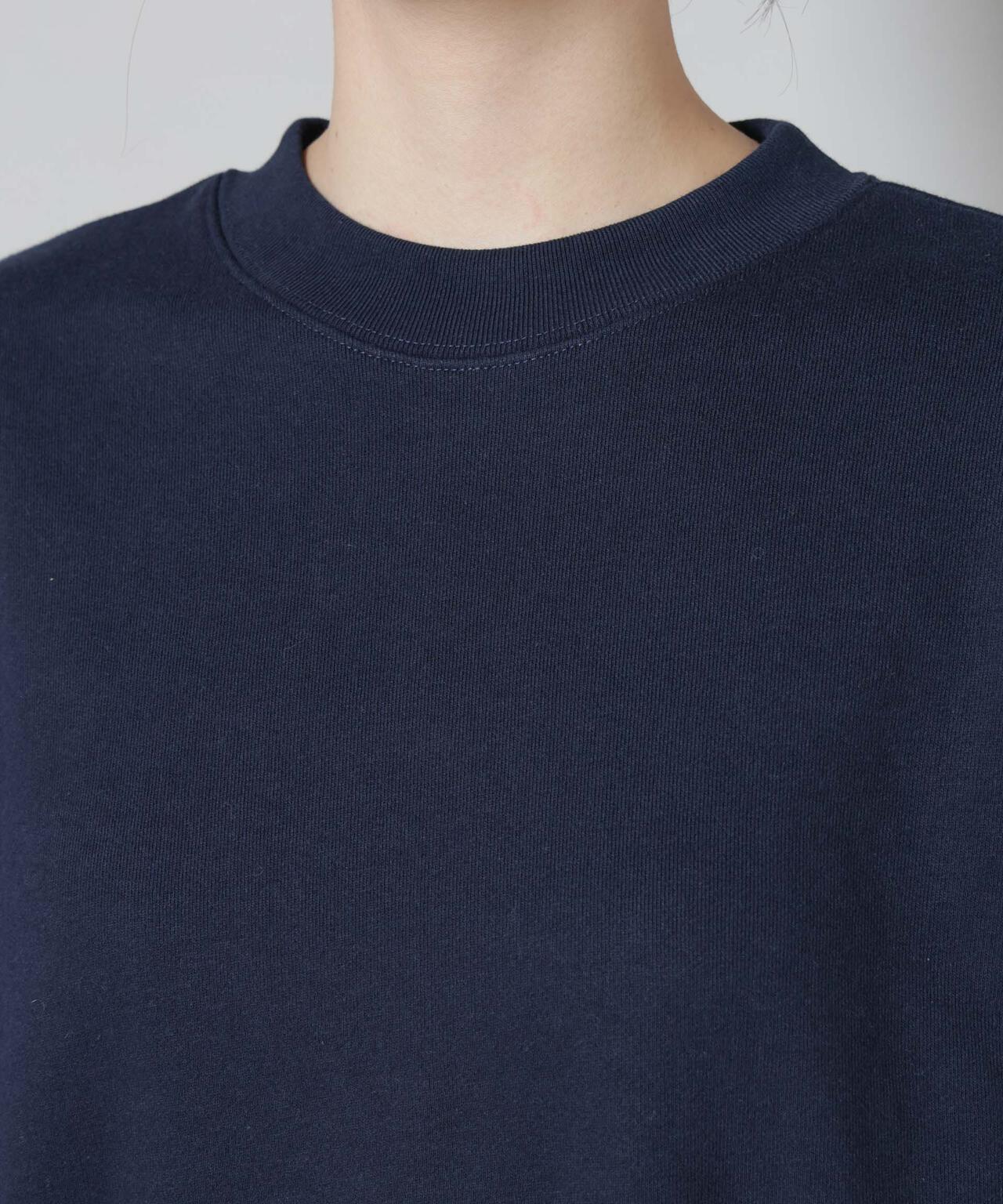 ブロード切替クルーネック裏毛トップス 6695223307