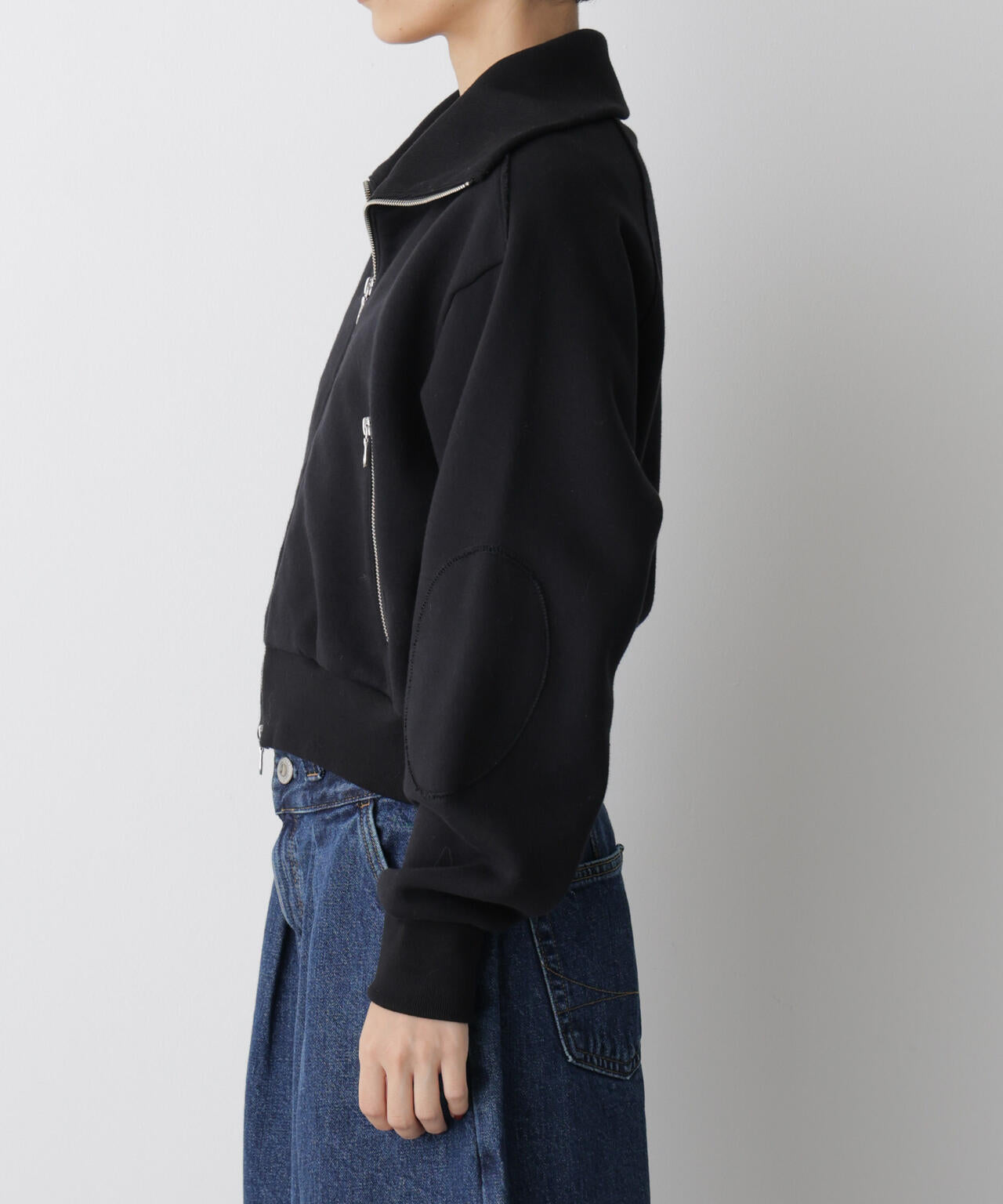 「STEVELOUR」コンパクトダブルジップスウェット 6695223310