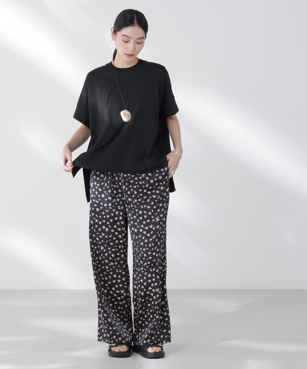 NANOFINE強撚コットンワイドTシャツ 6695224304