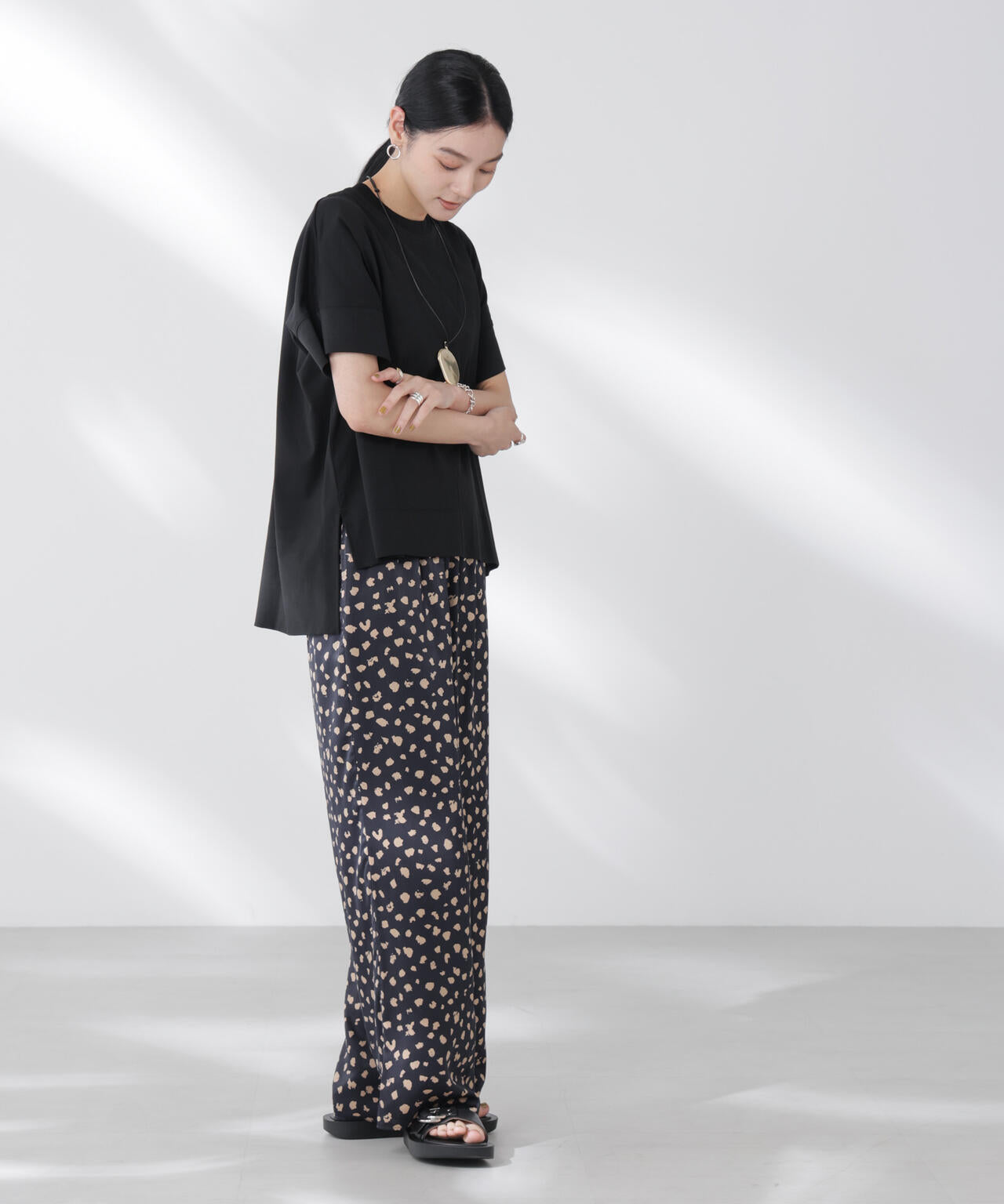 NANOFINE強撚コットンワイドTシャツ 6695224304