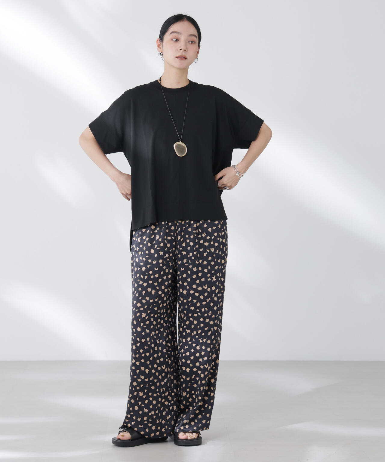 NANOFINE強撚コットンワイドTシャツ 6695224304