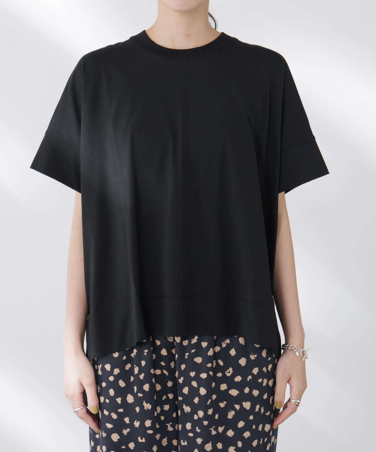 NANOFINE強撚コットンワイドTシャツ 6695224304