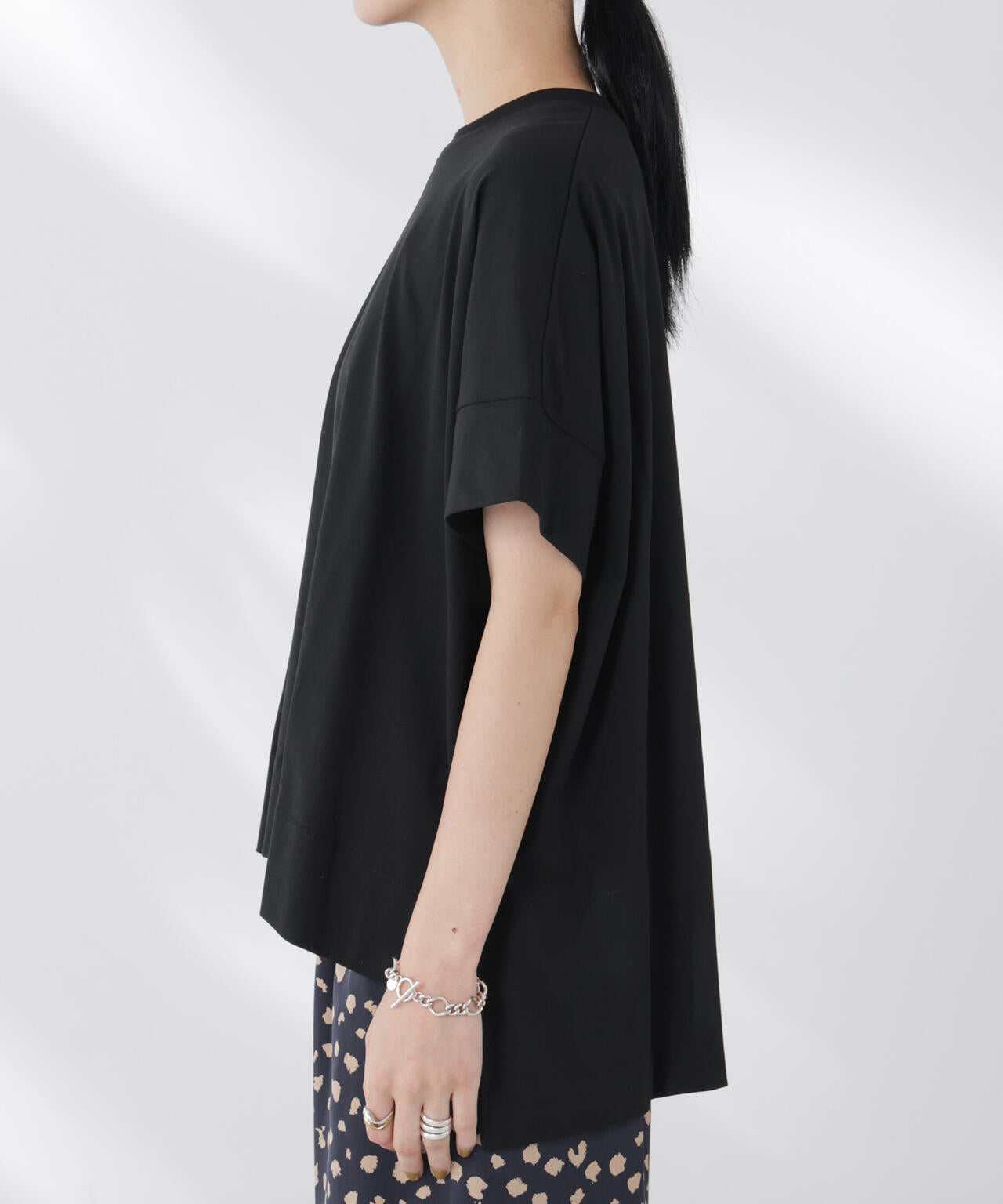 NANOFINE強撚コットンワイドTシャツ 6695224304