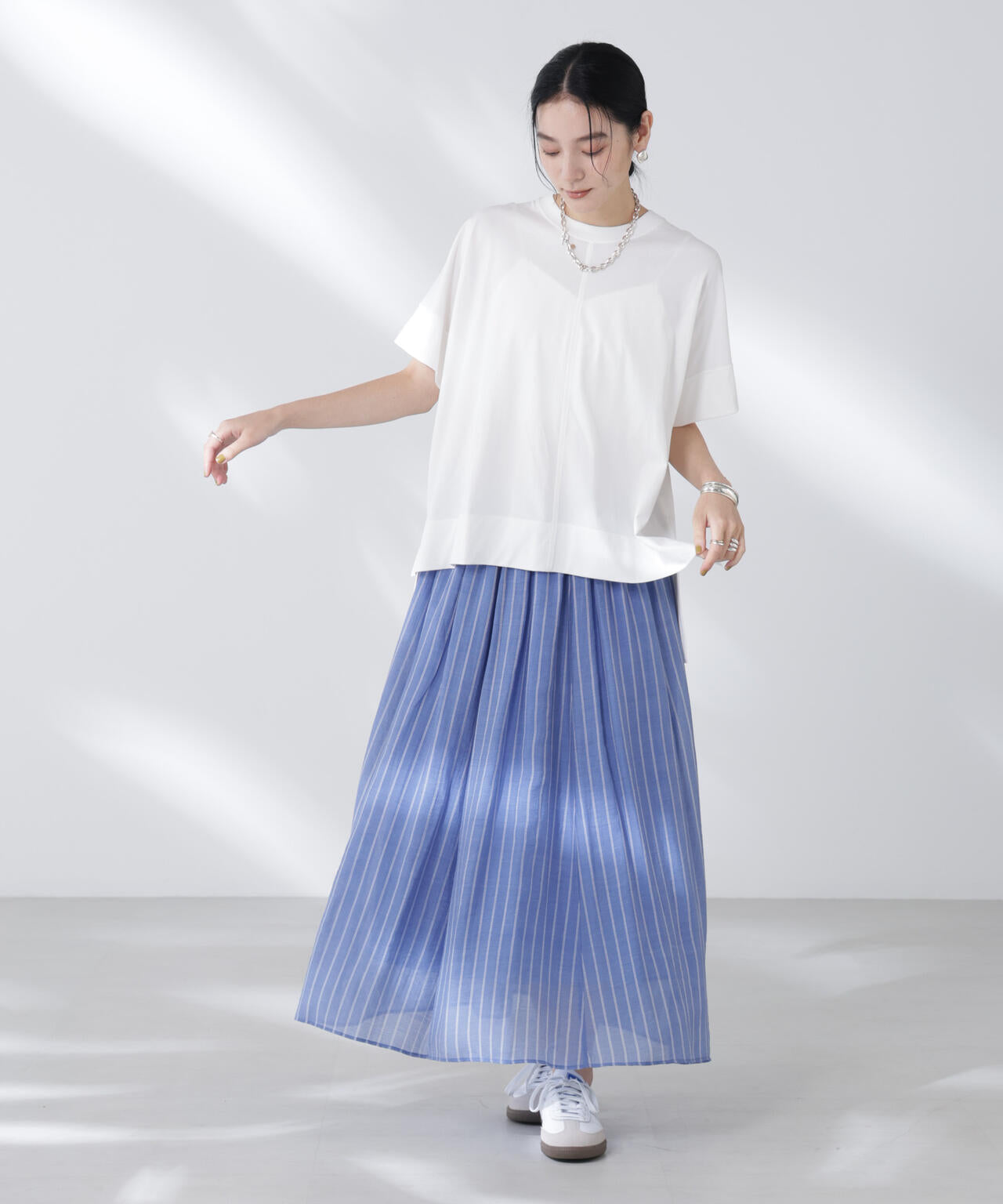 NANOFINE強撚コットンワイドTシャツ 6695224304