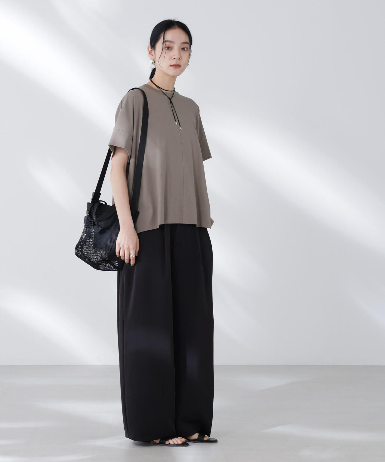 NANOFINE強撚コットンワイドTシャツ 6695224304