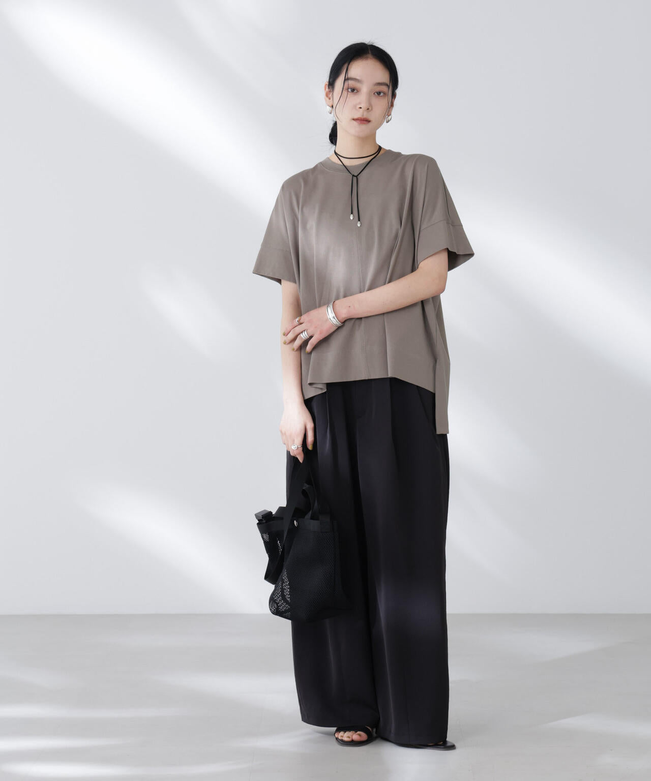 NANOFINE強撚コットンワイドTシャツ 6695224304