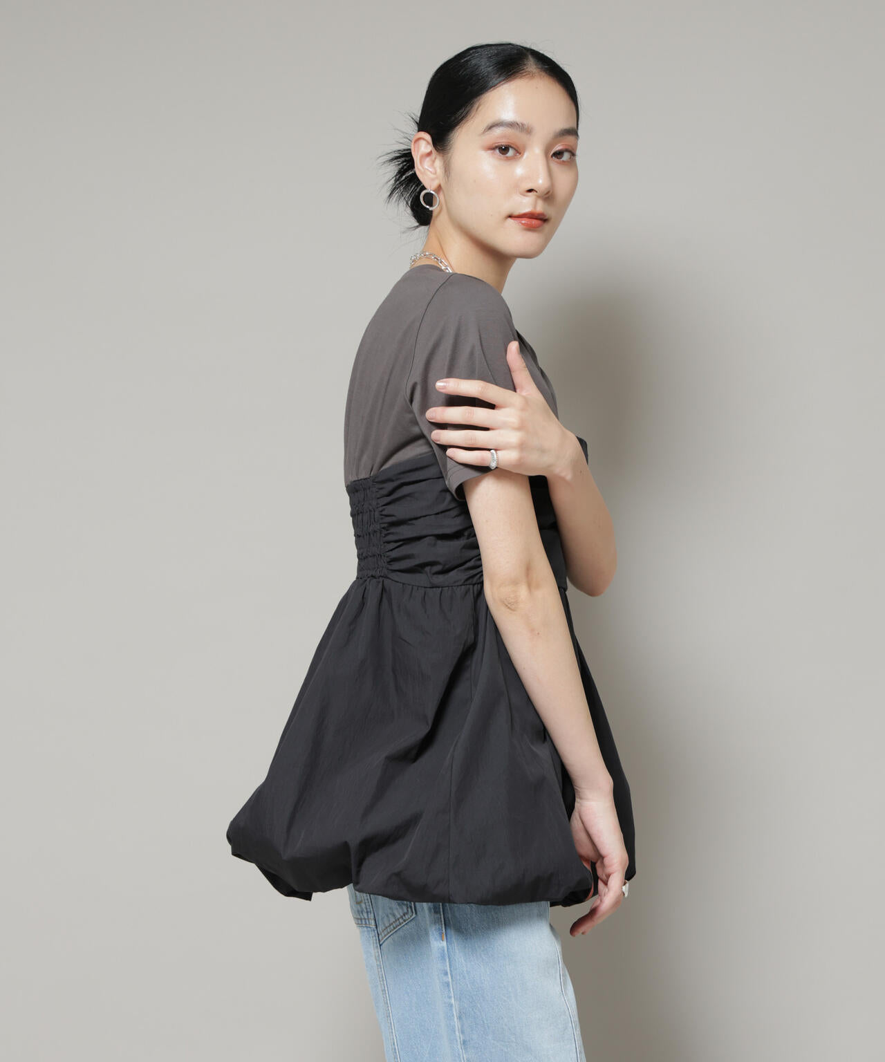 バルーンビスチェドッキングトップス 6695224307