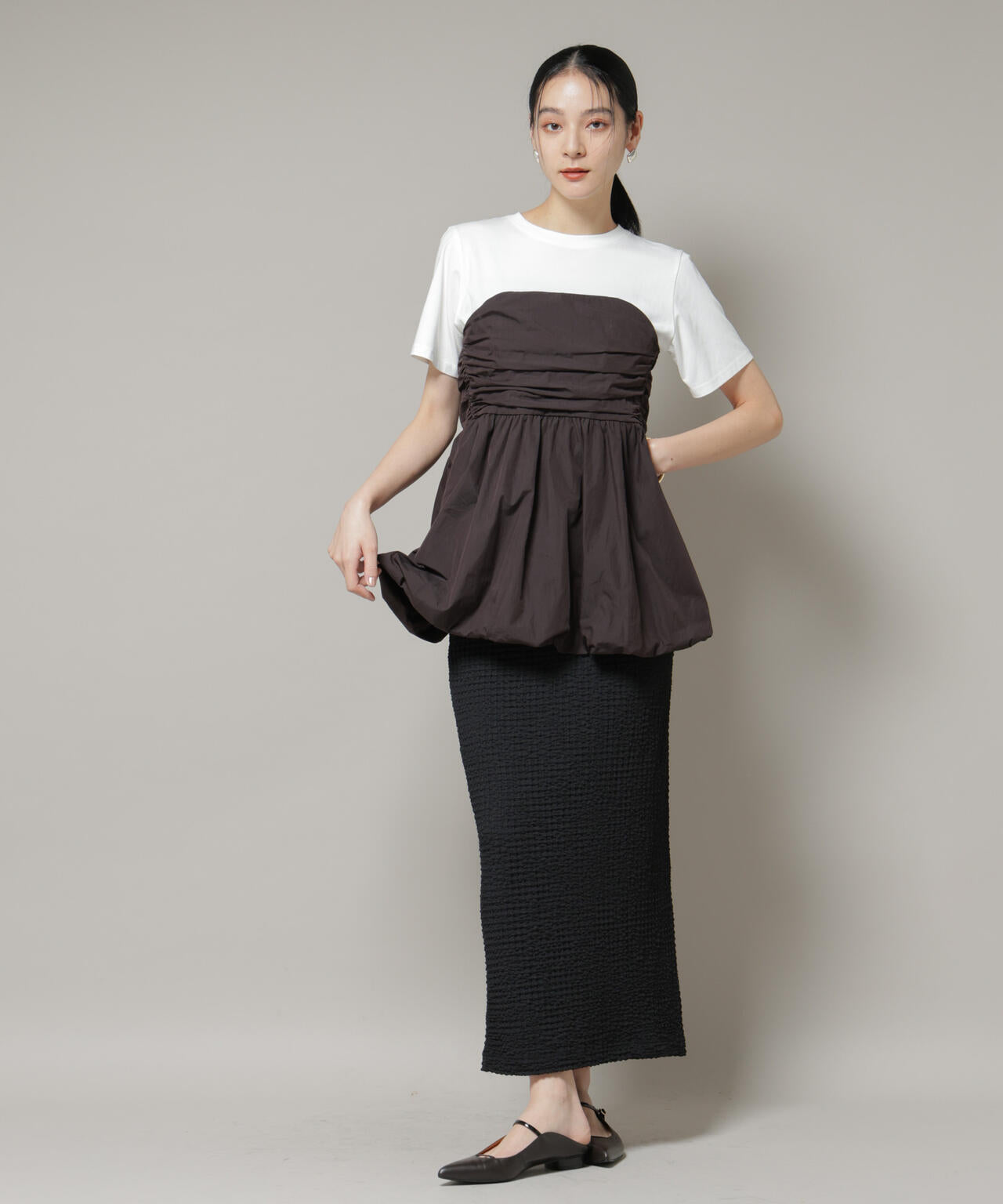 バルーンビスチェドッキングトップス 6695224307