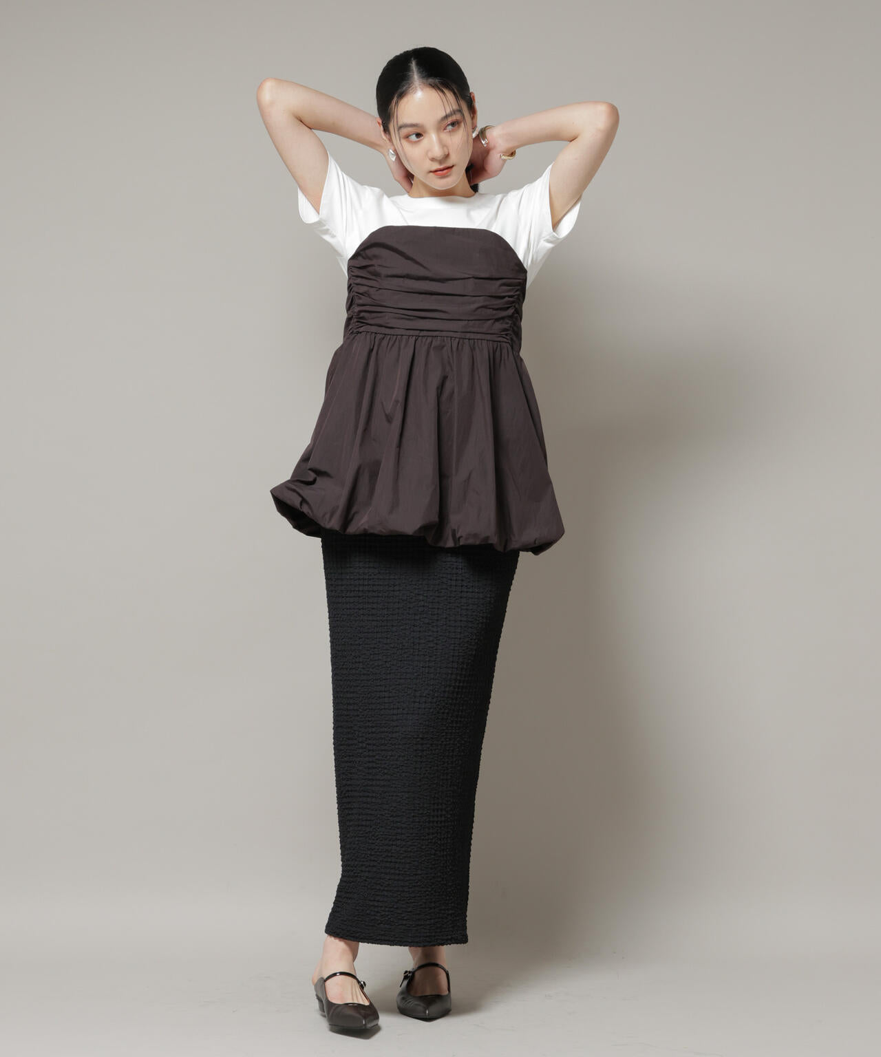 バルーンビスチェドッキングトップス 6695224307