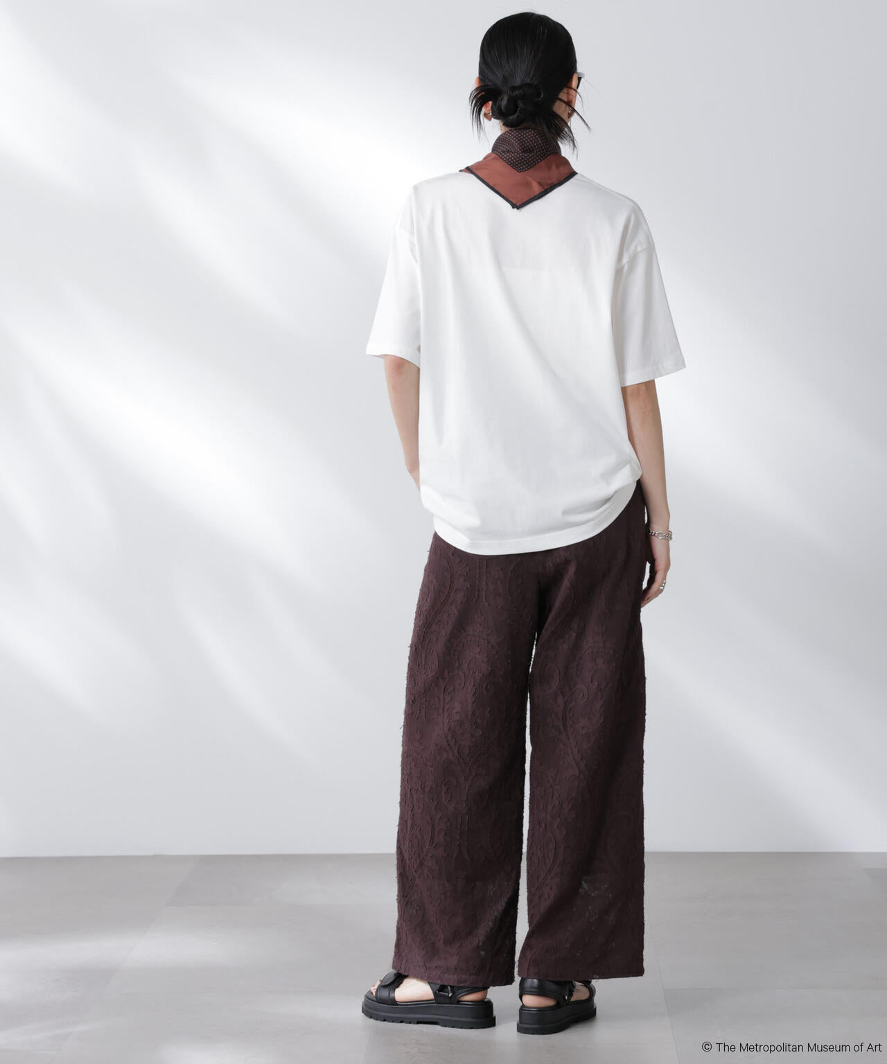 made in india カットワークジャカードパンツ(セットアップ可) 6695227300