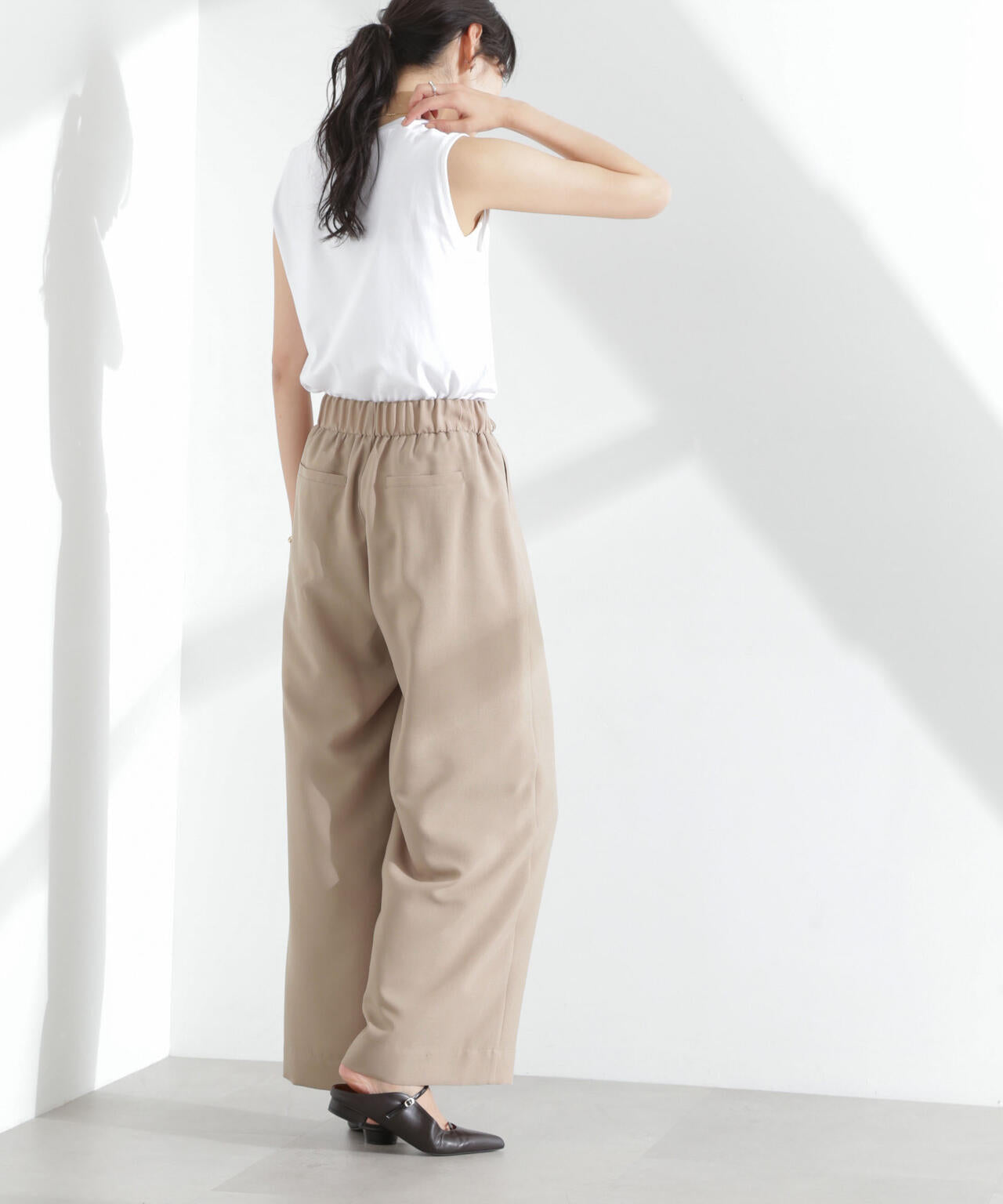 メランジドライ イージーワイドパンツ(セットアップ可) 6695227301