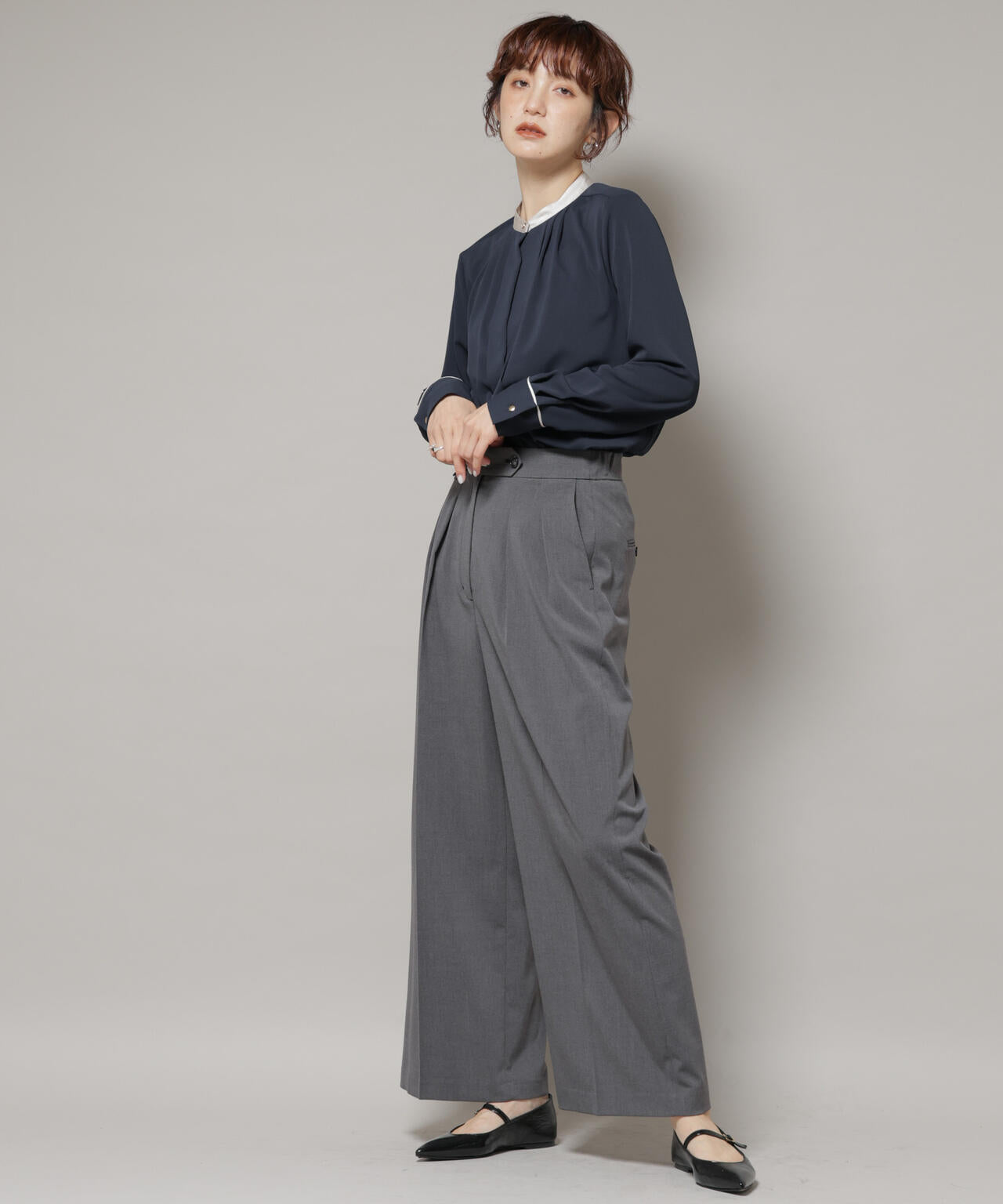 ドライウェザーストレッチ2タックワイドパンツ(セットアップ可) 6695227302