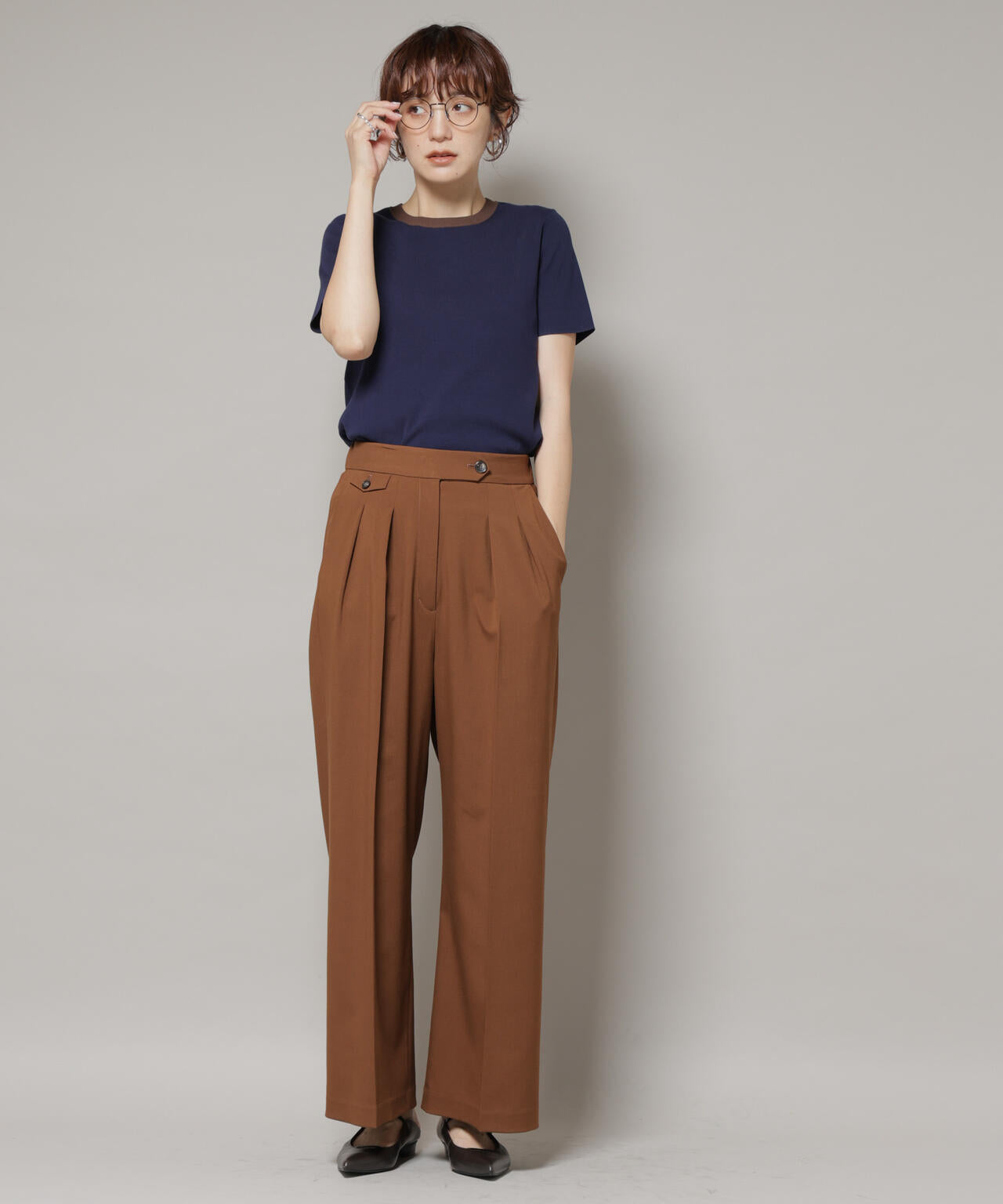 ドライウェザーストレッチ2タックワイドパンツ(セットアップ可) 6695227302