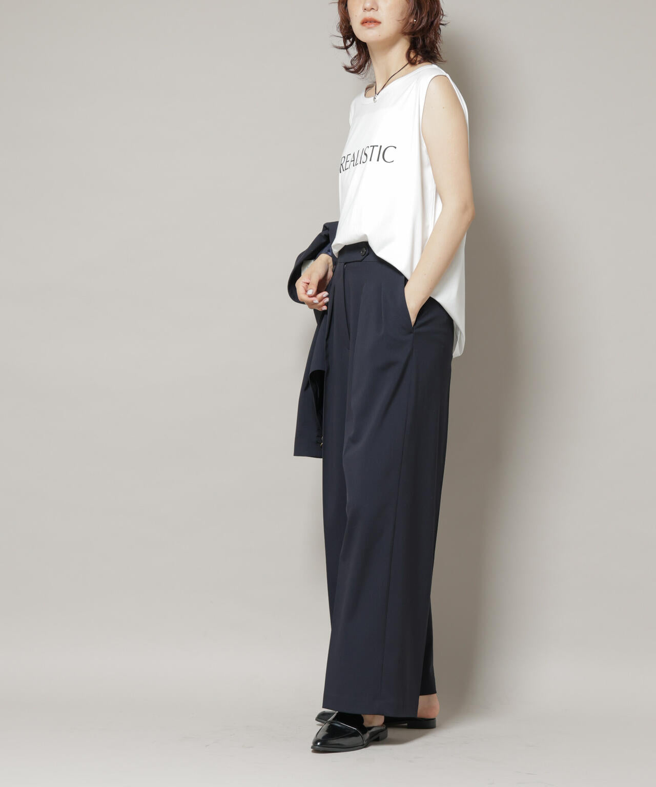 ドライウェザーストレッチ2タックワイドパンツ(セットアップ可) 6695227302