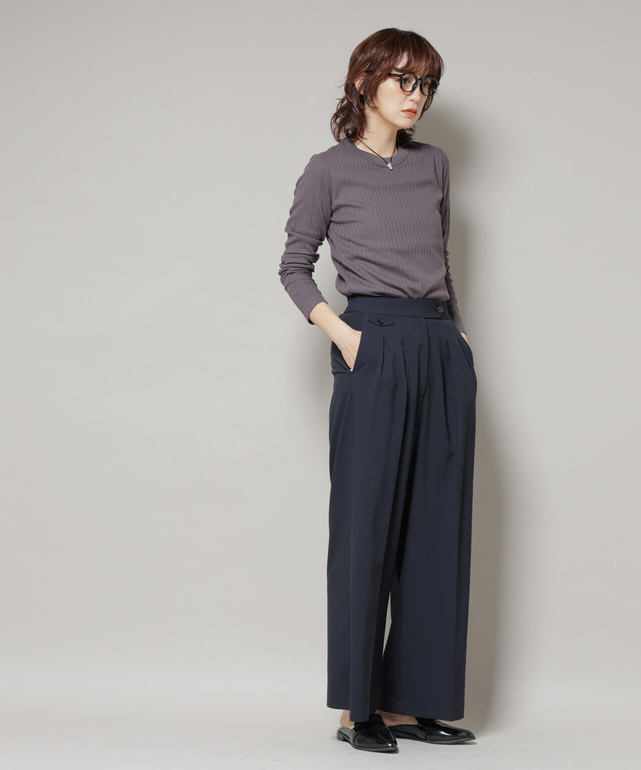 ドライウェザーストレッチ2タックワイドパンツ(セットアップ可) 6695227302