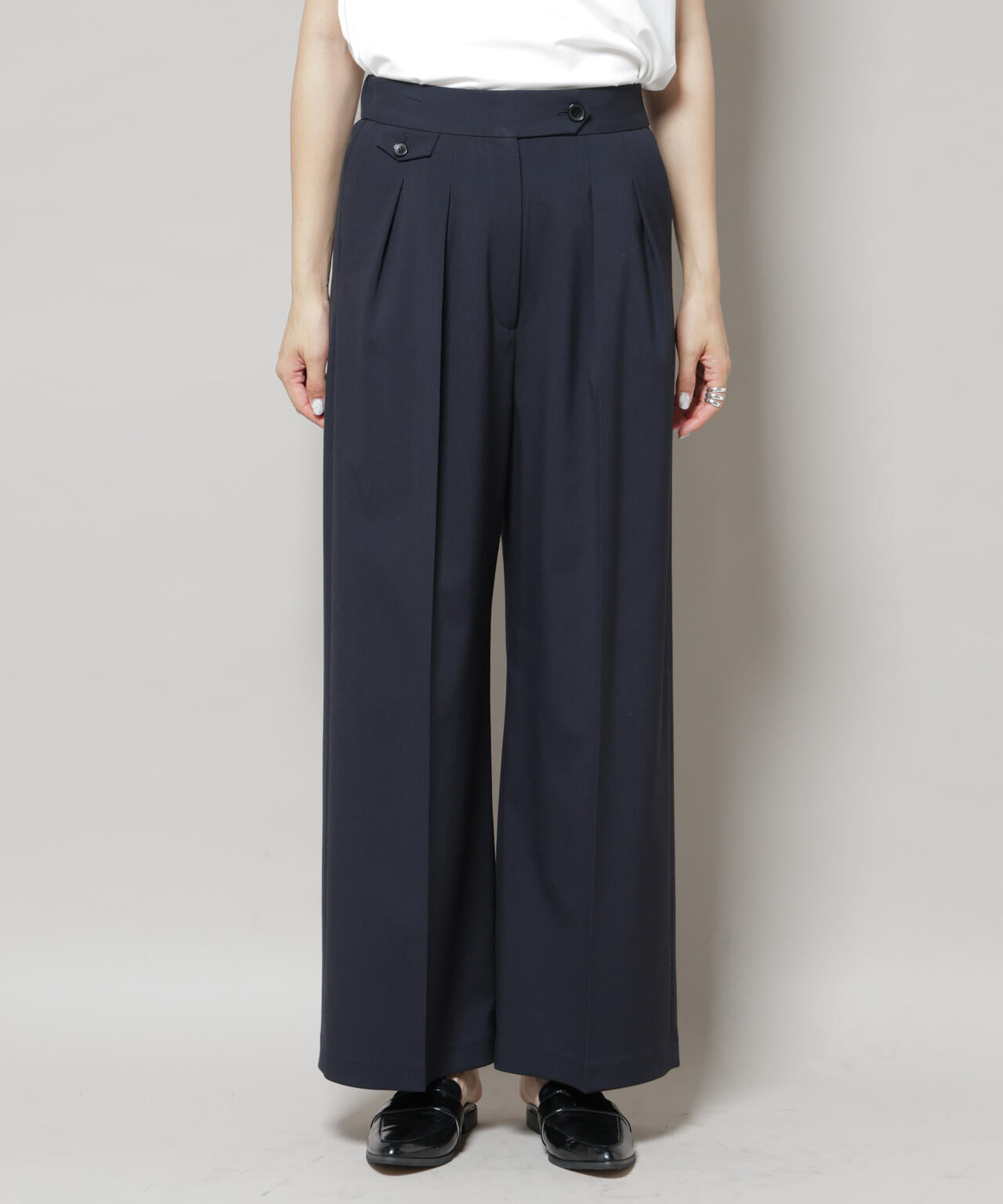 ドライウェザーストレッチ2タックワイドパンツ(セットアップ可) 6695227302