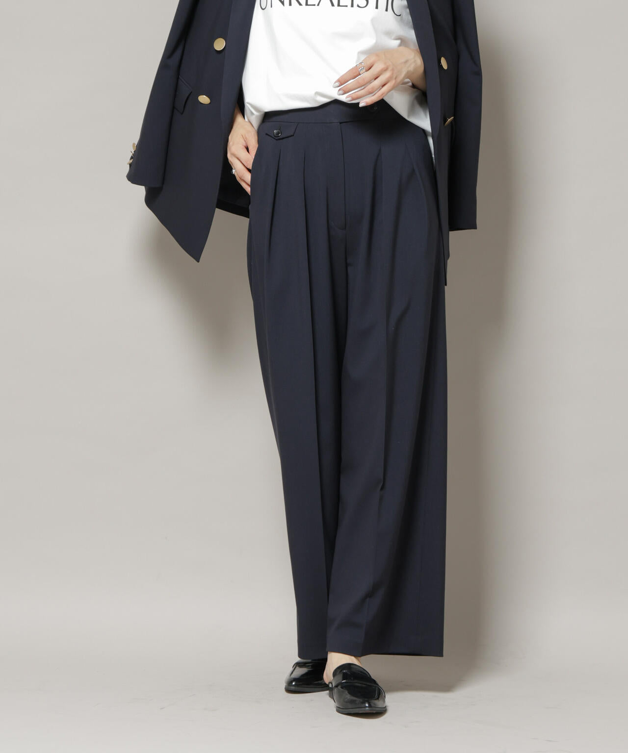 ドライウェザーストレッチ2タックワイドパンツ(セットアップ可) 6695227302