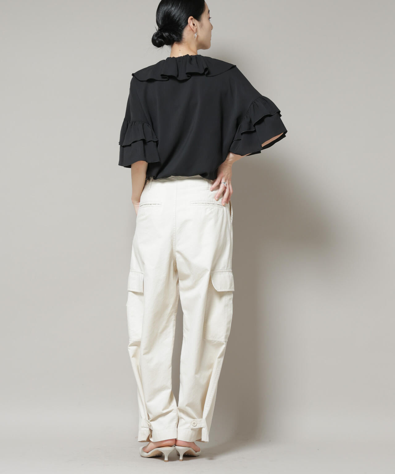 サイドポケットワイドチノパンツ 6695227304