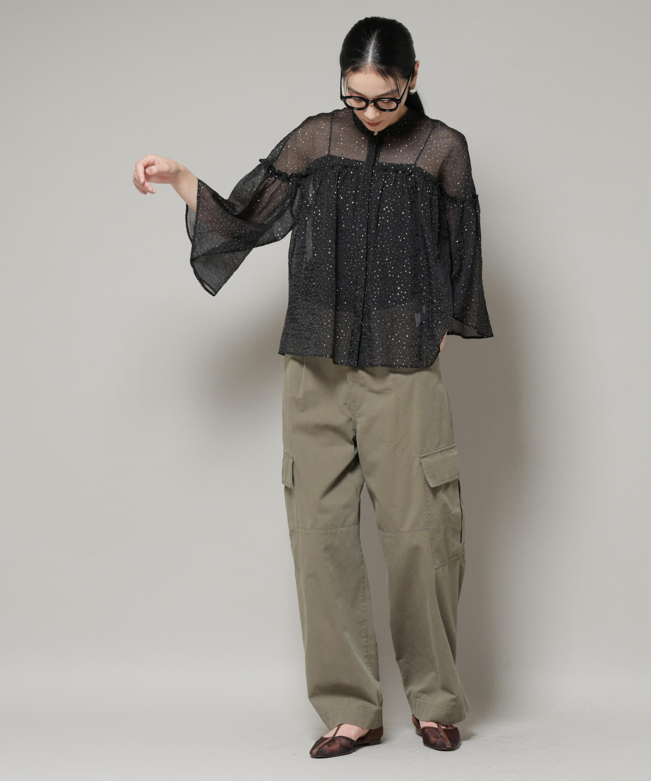 サイドポケットワイドチノパンツ 6695227304