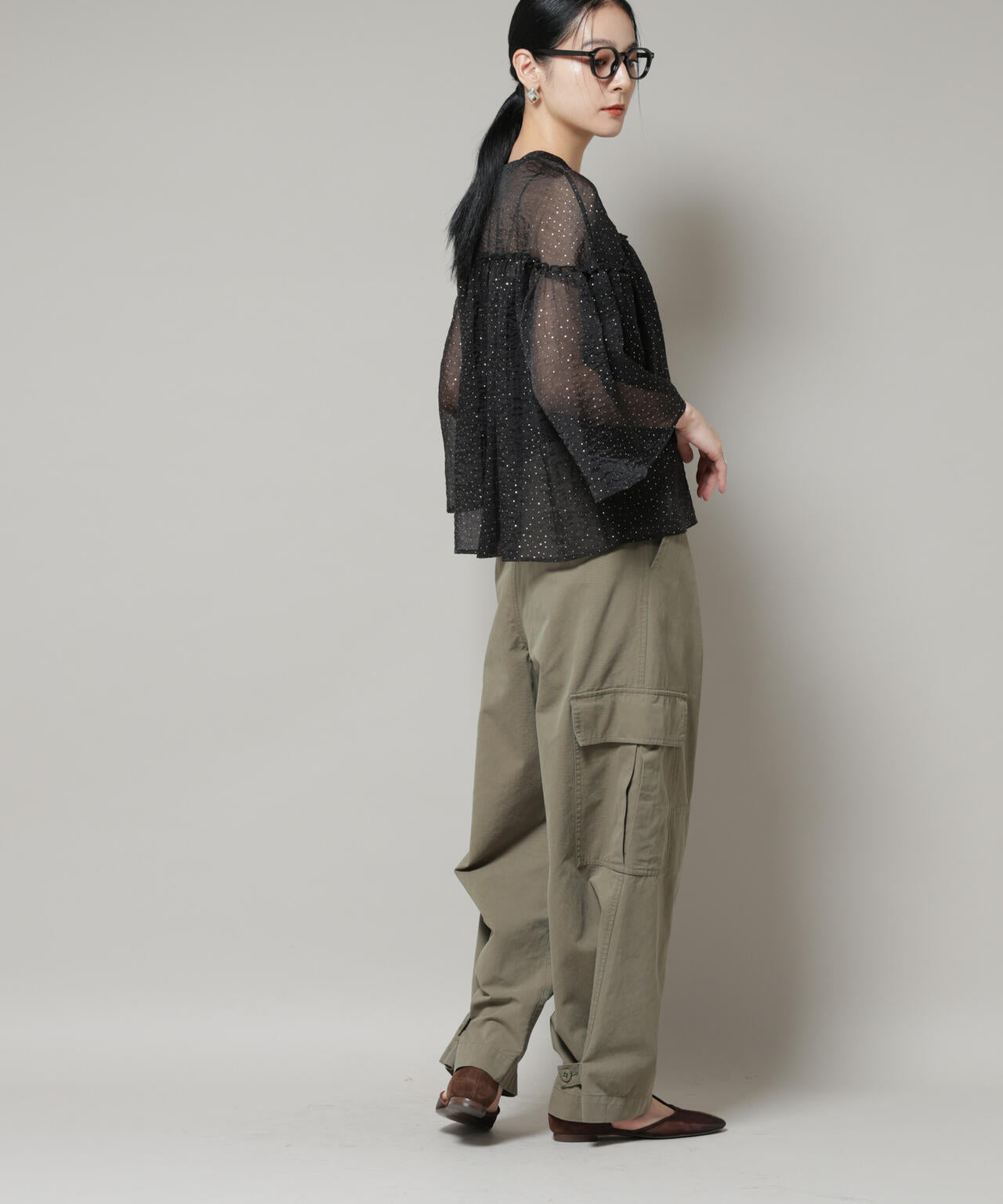 サイドポケットワイドチノパンツ 6695227304