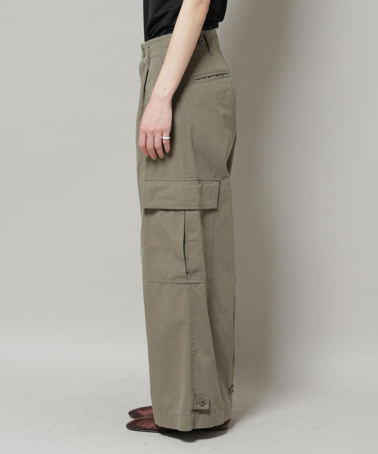 サイドポケットワイドチノパンツ 6695227304