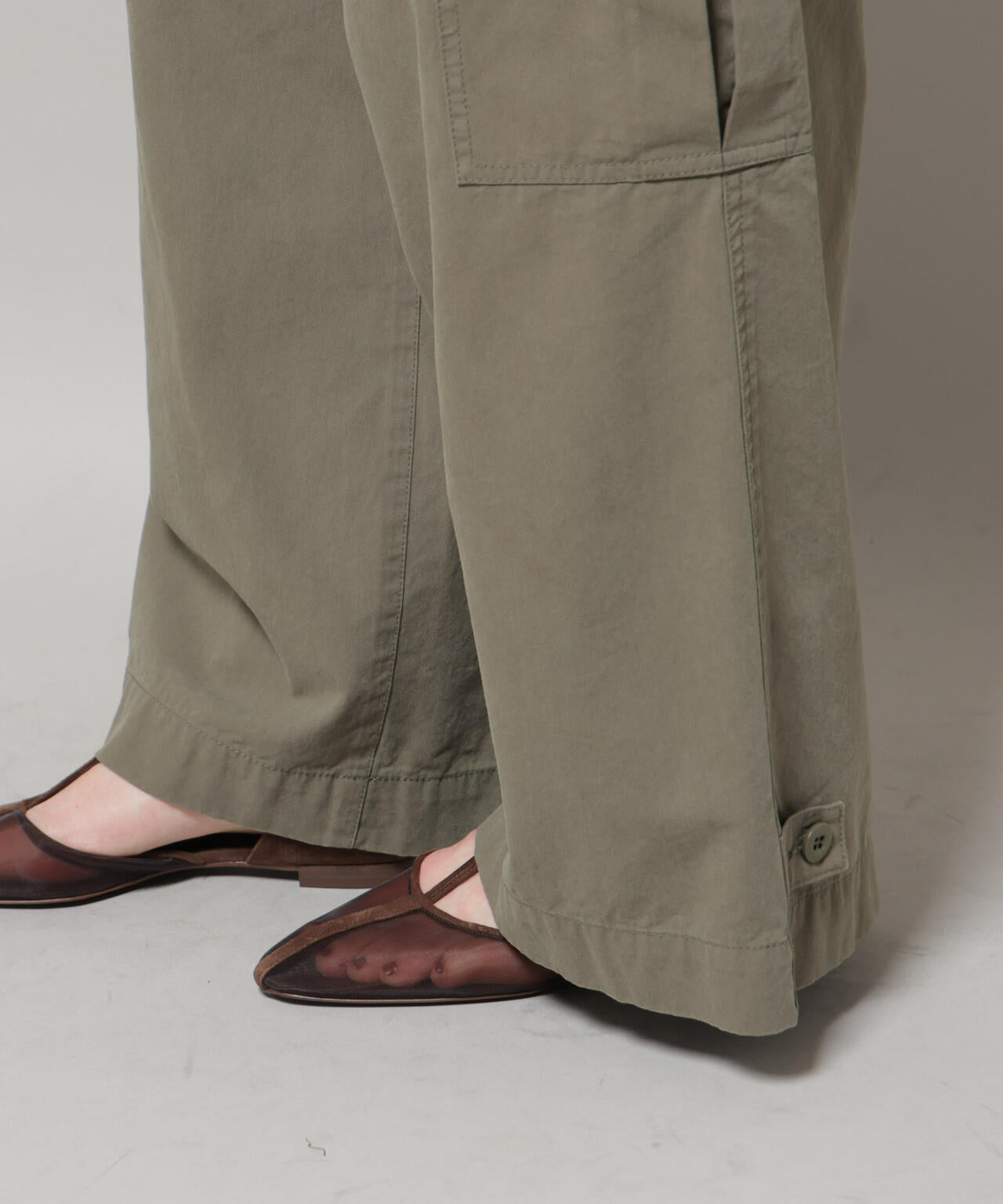 サイドポケットワイドチノパンツ 6695227304