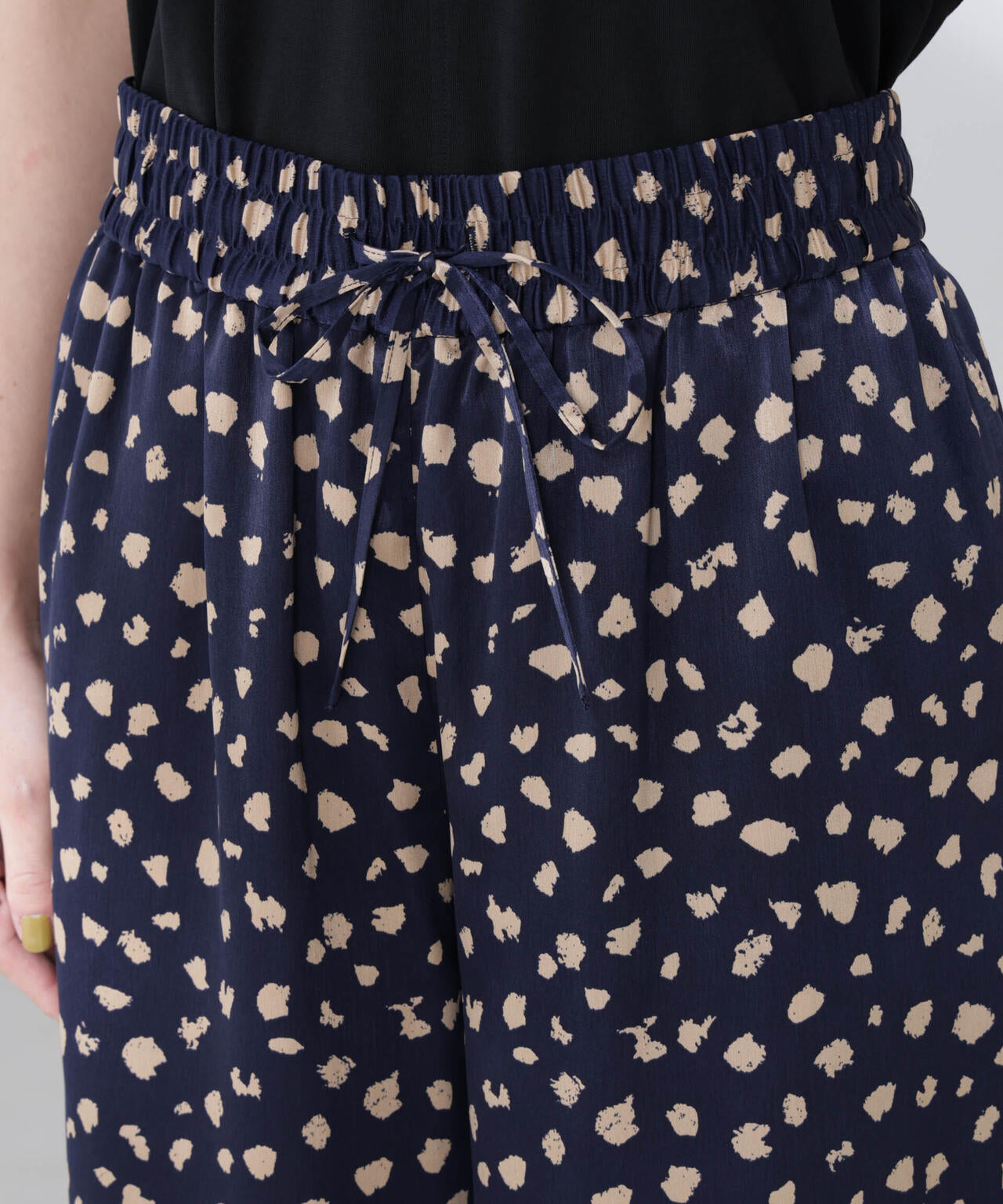 レオパードプリントイージーワイドパンツ 6695227307