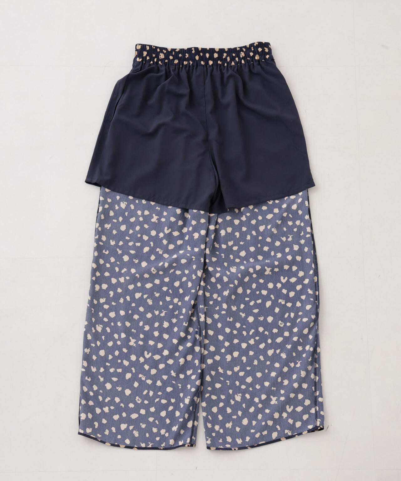 レオパードプリントイージーワイドパンツ 6695227307