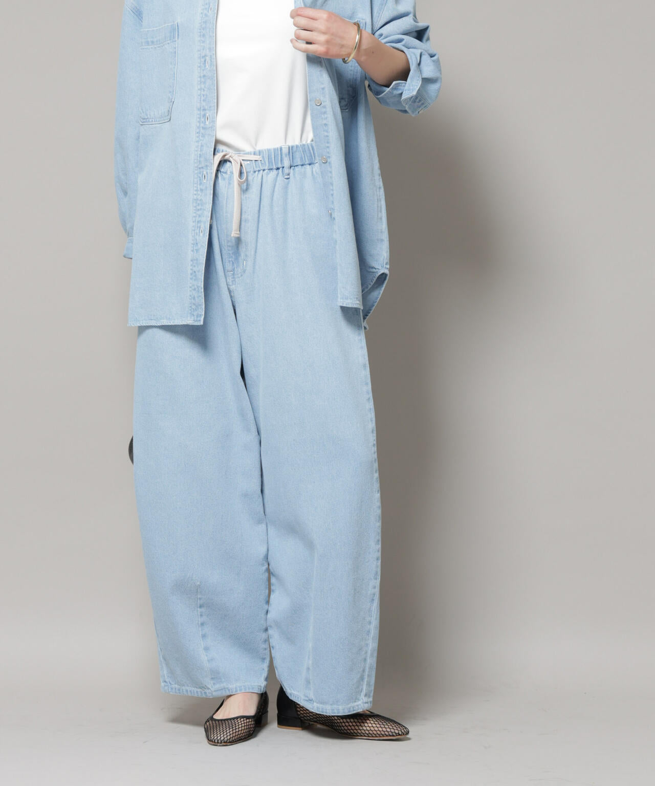 ドロストデニムパンツ(セットアップ可) 6695227308