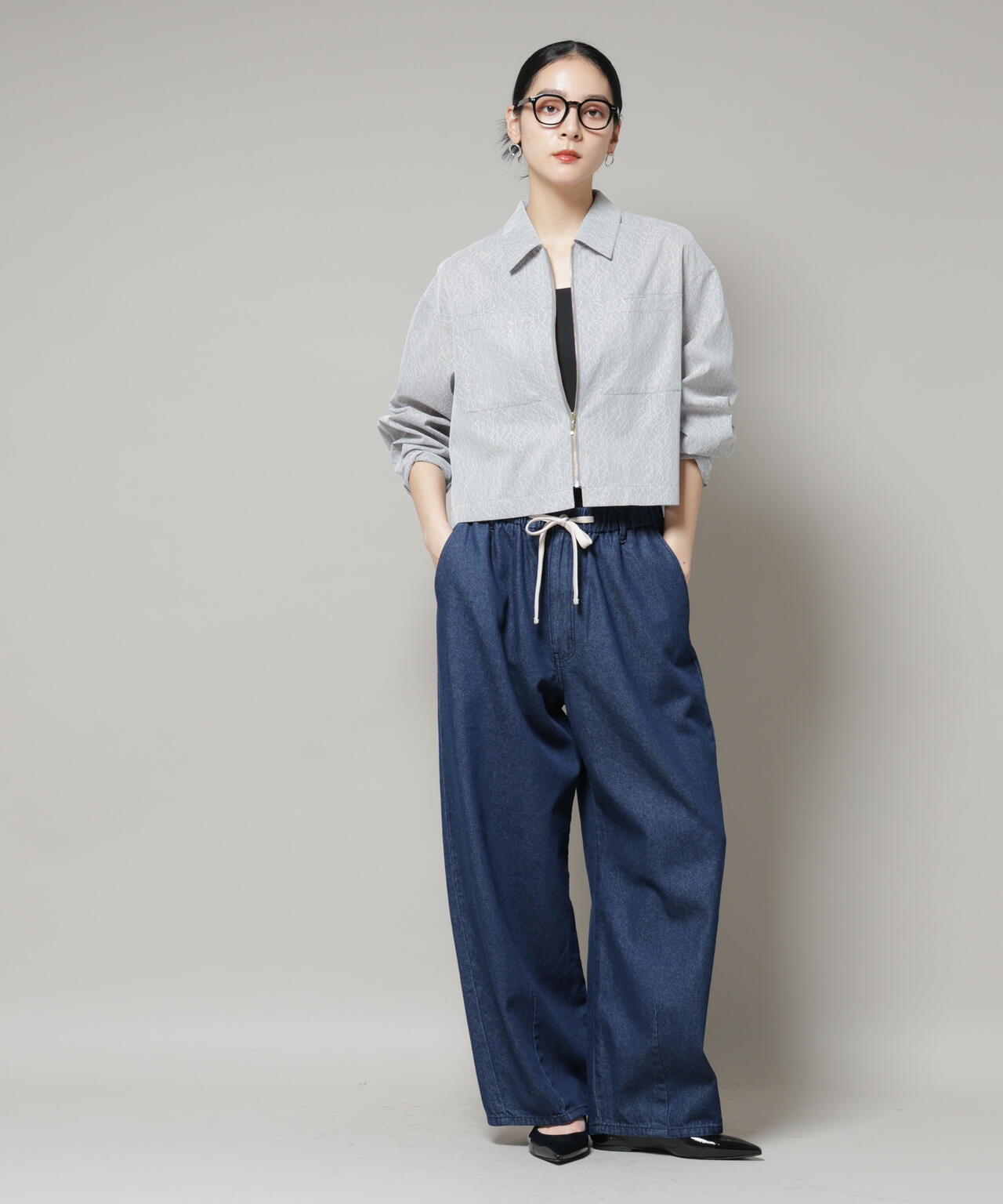 ドロストデニムパンツ(セットアップ可) 6695227308