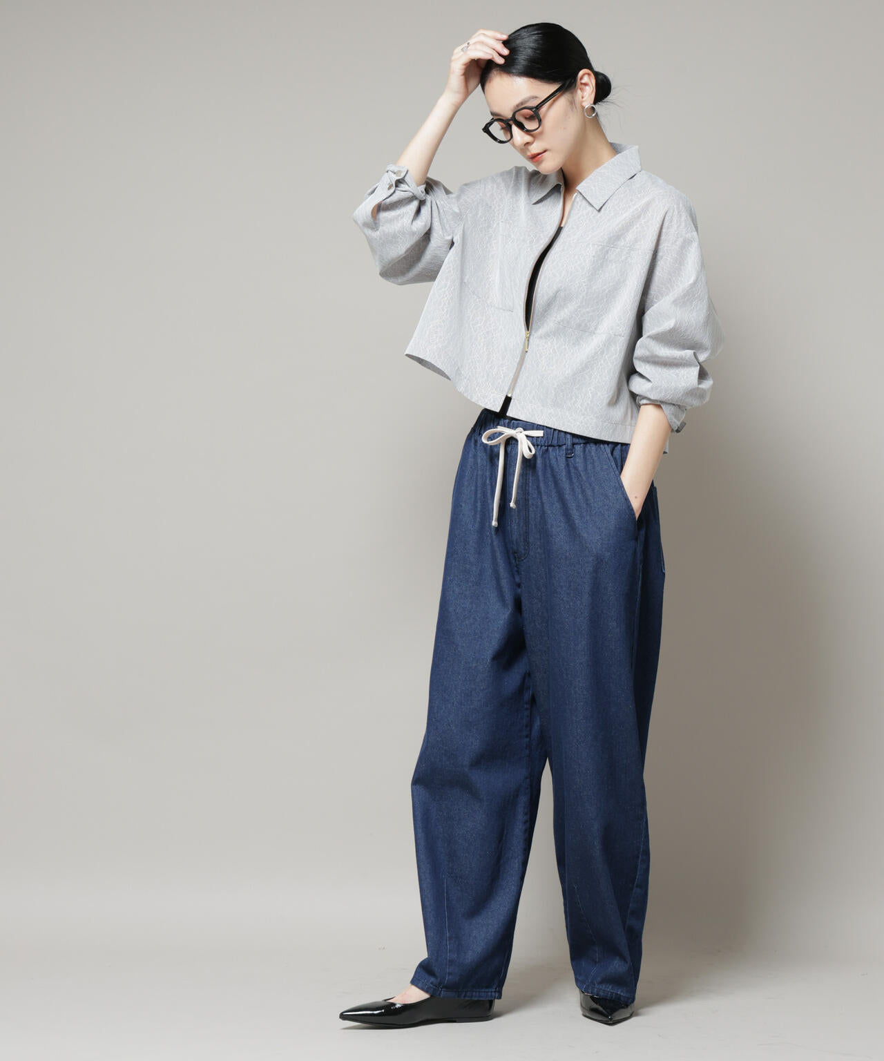 ドロストデニムパンツ(セットアップ可) 6695227308