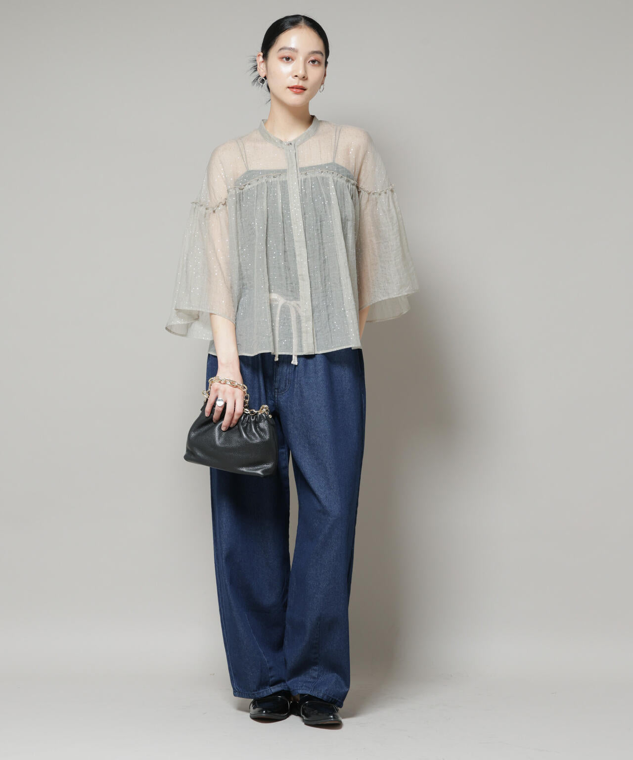 ドロストデニムパンツ(セットアップ可) 6695227308