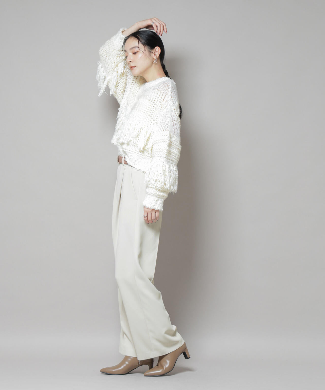 ツイルワイドスラックス 6695227310