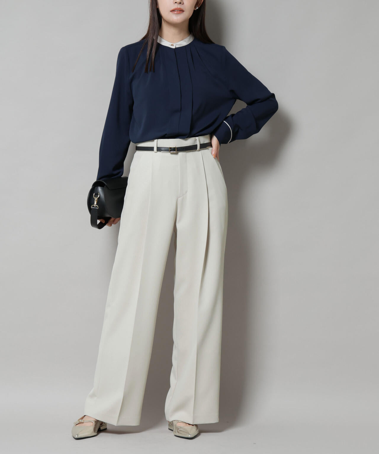 ツイルワイドスラックス 6695227310