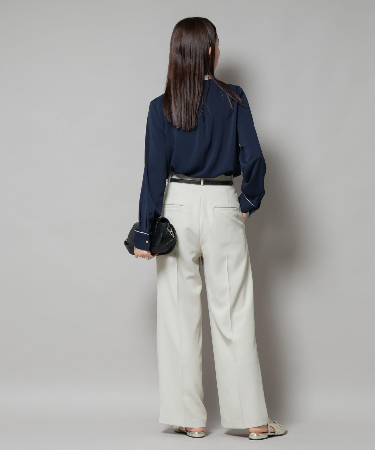 ツイルワイドスラックス 6695227310