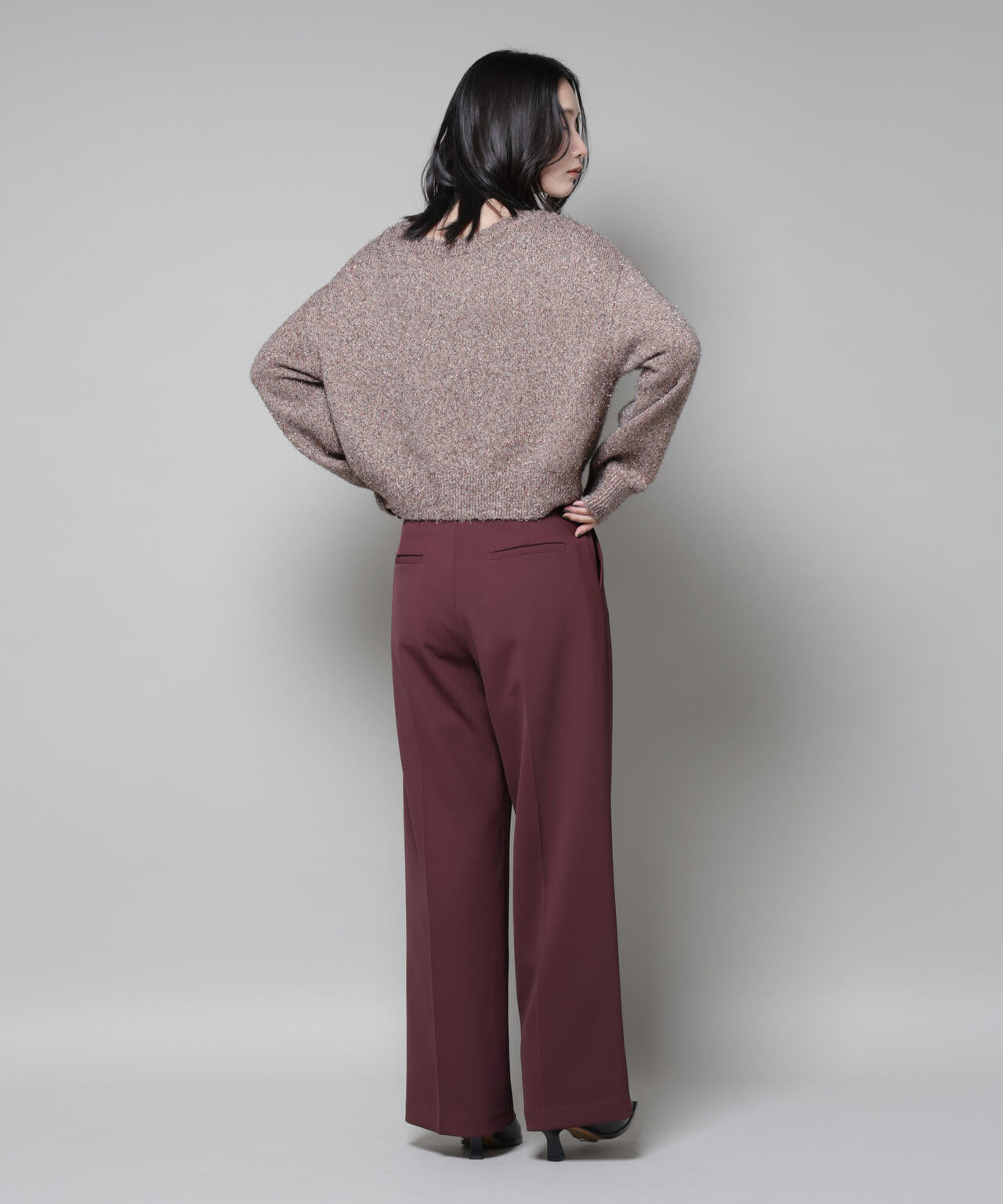 ツイルワイドスラックス 6695227310