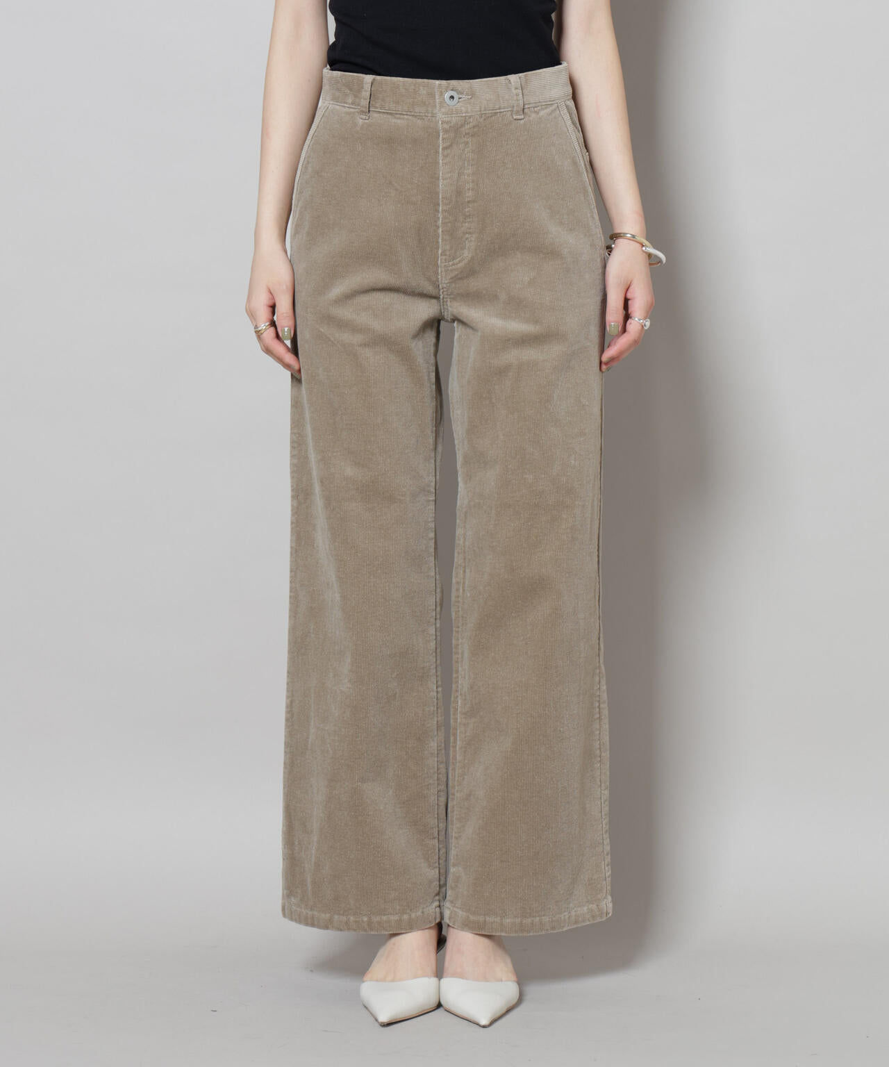 コーデュロイワイドパンツ 6695227313