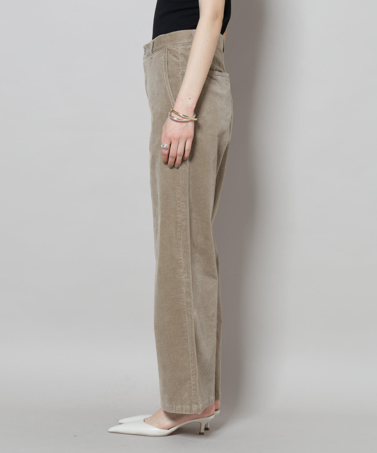 コーデュロイワイドパンツ 6695227313