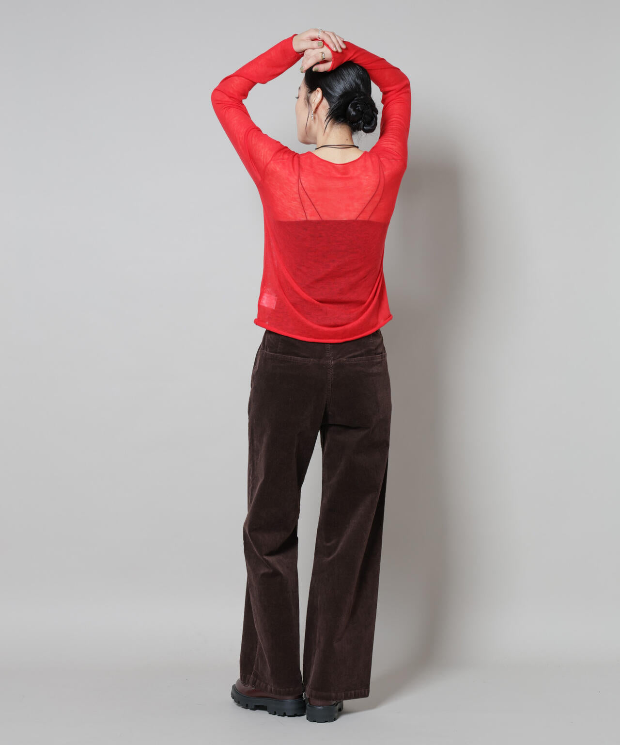 コーデュロイワイドパンツ 6695227313