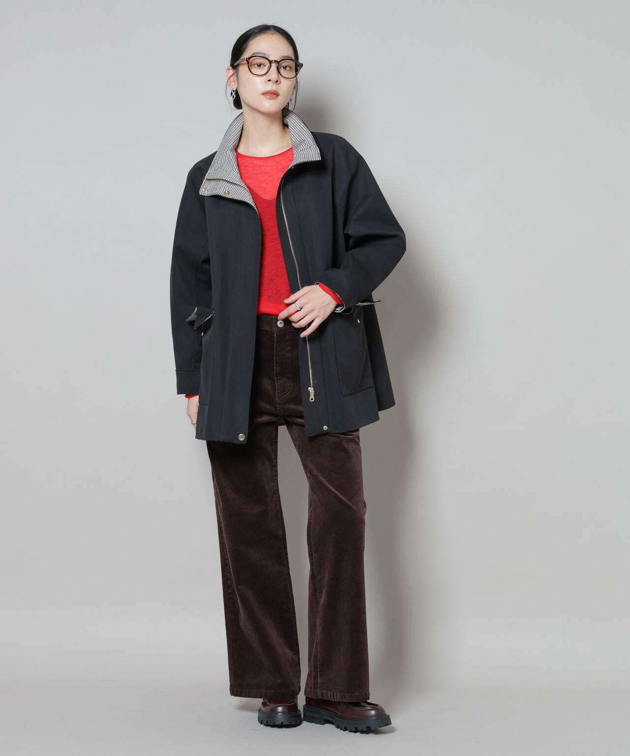 コーデュロイワイドパンツ 6695227313