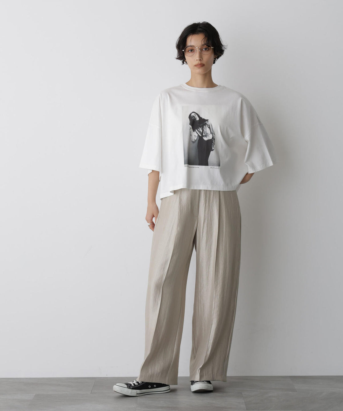 「STEVELOUR」サテンタックワイドパンツ(セットアップ可) 6695227314