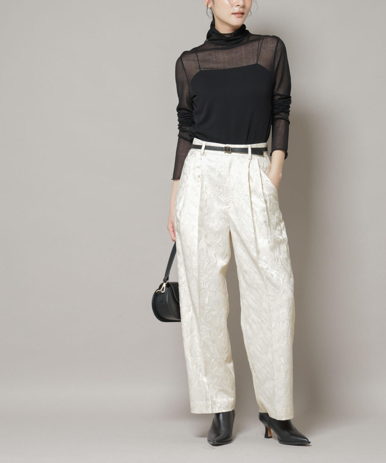 ジャガードタックパンツ 6695227317