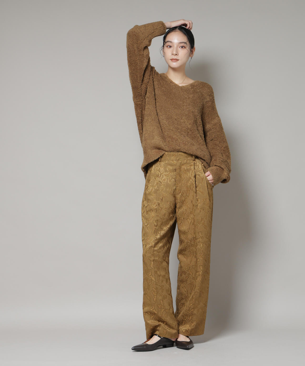 ジャガードタックパンツ 6695227317