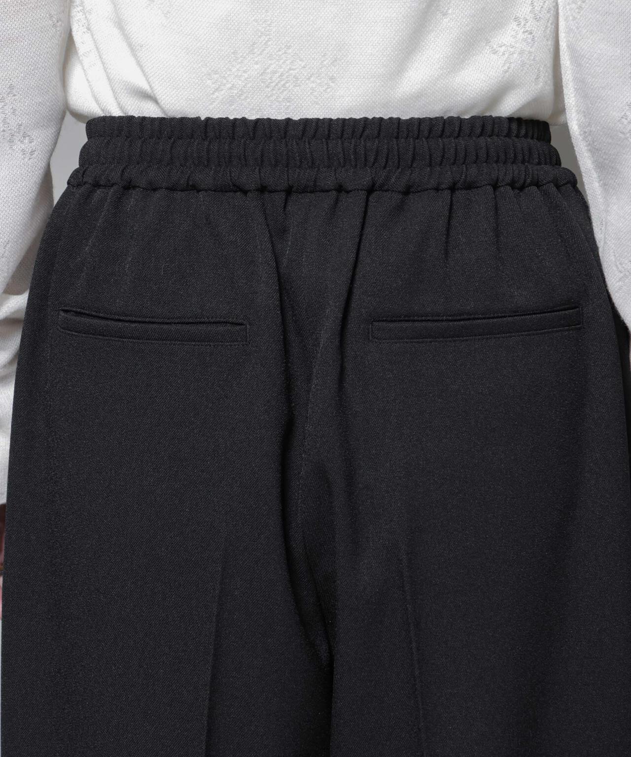 ストレッチサージピンタックイージーワイドパンツ(セットアップ可) 6695227320